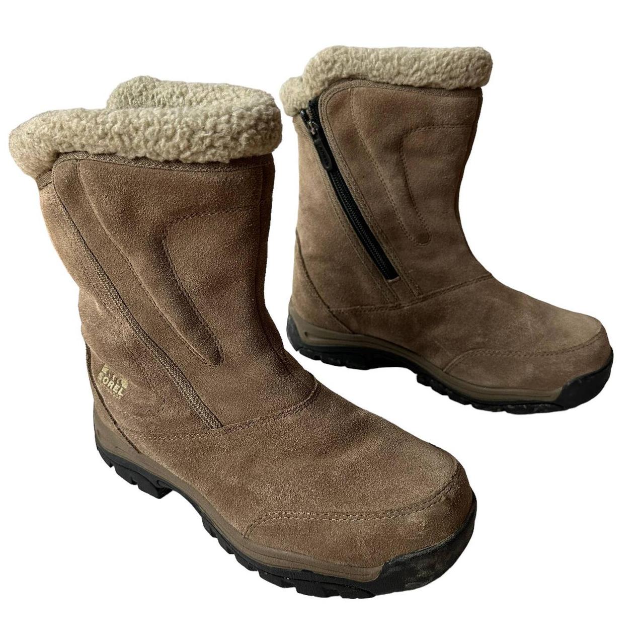 sorel boots beige