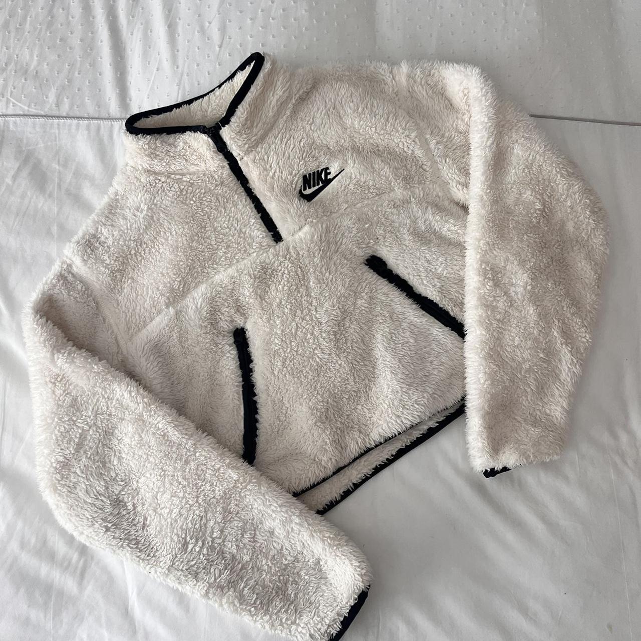 Nike Sherpa fluffy fleece half zip pullover . Depop