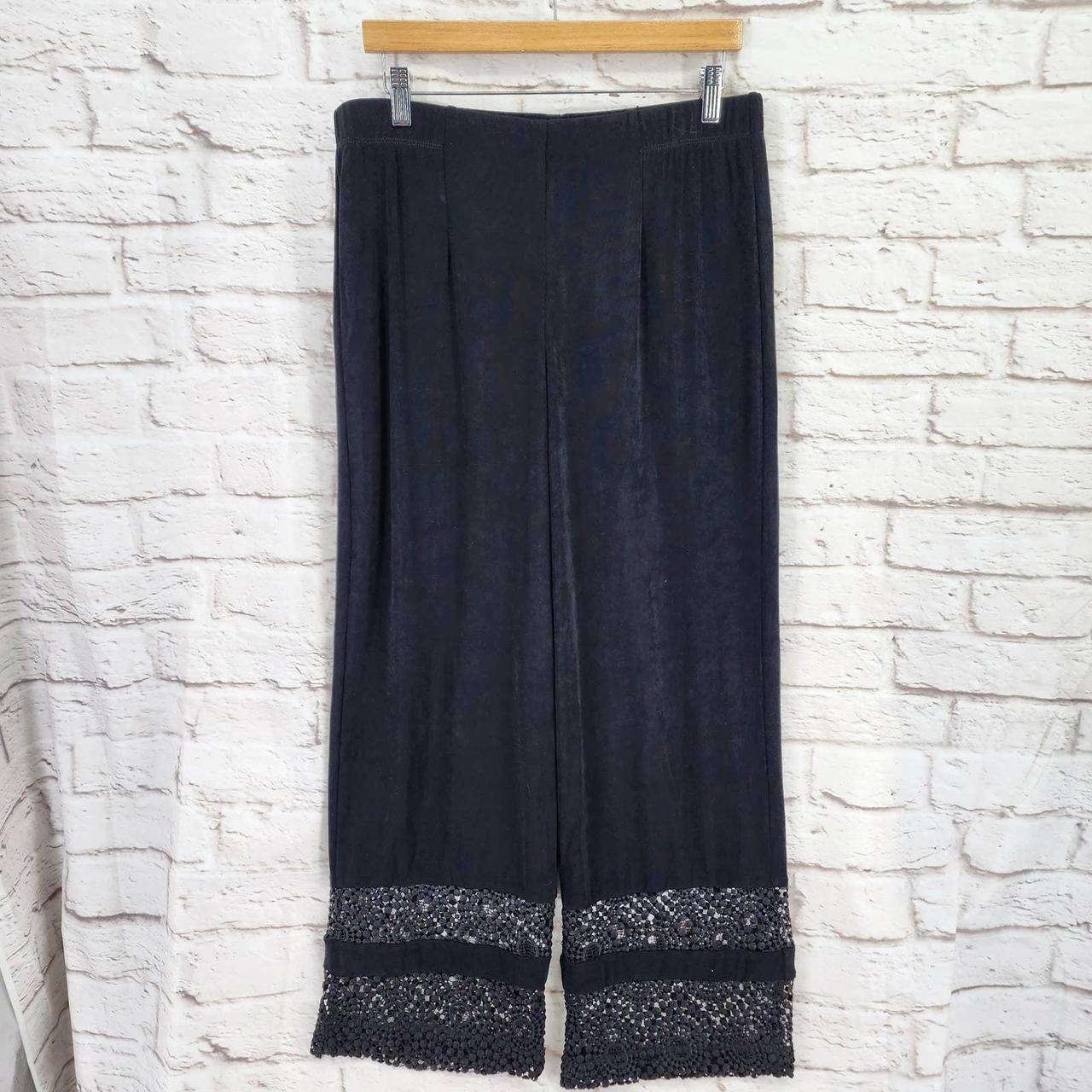 Chicos Travelers Slinky Knit Pants Womens Size Large - Depop