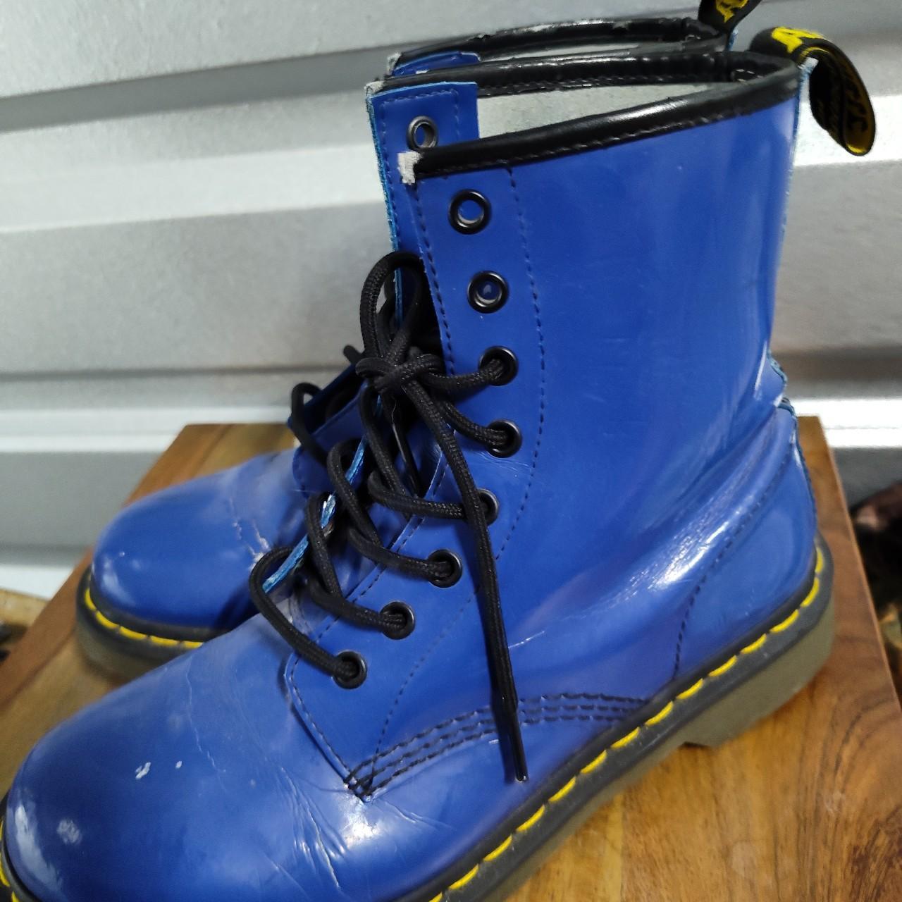 Royal blue doc outlet martens