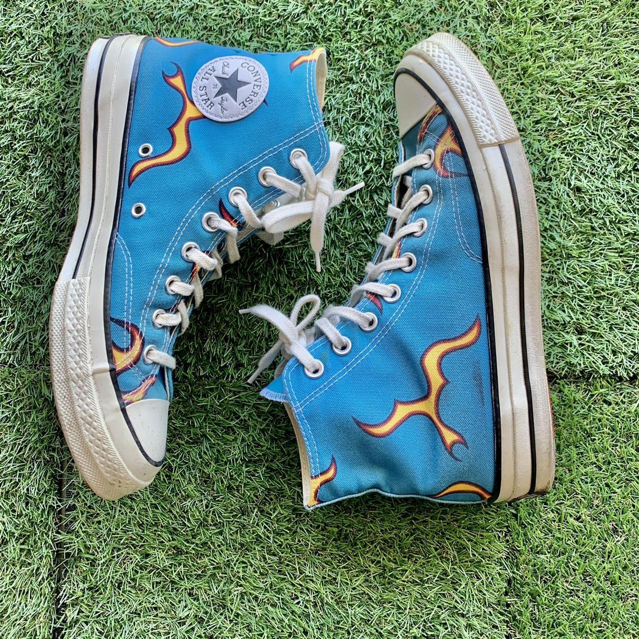 golf wang blue flame converse