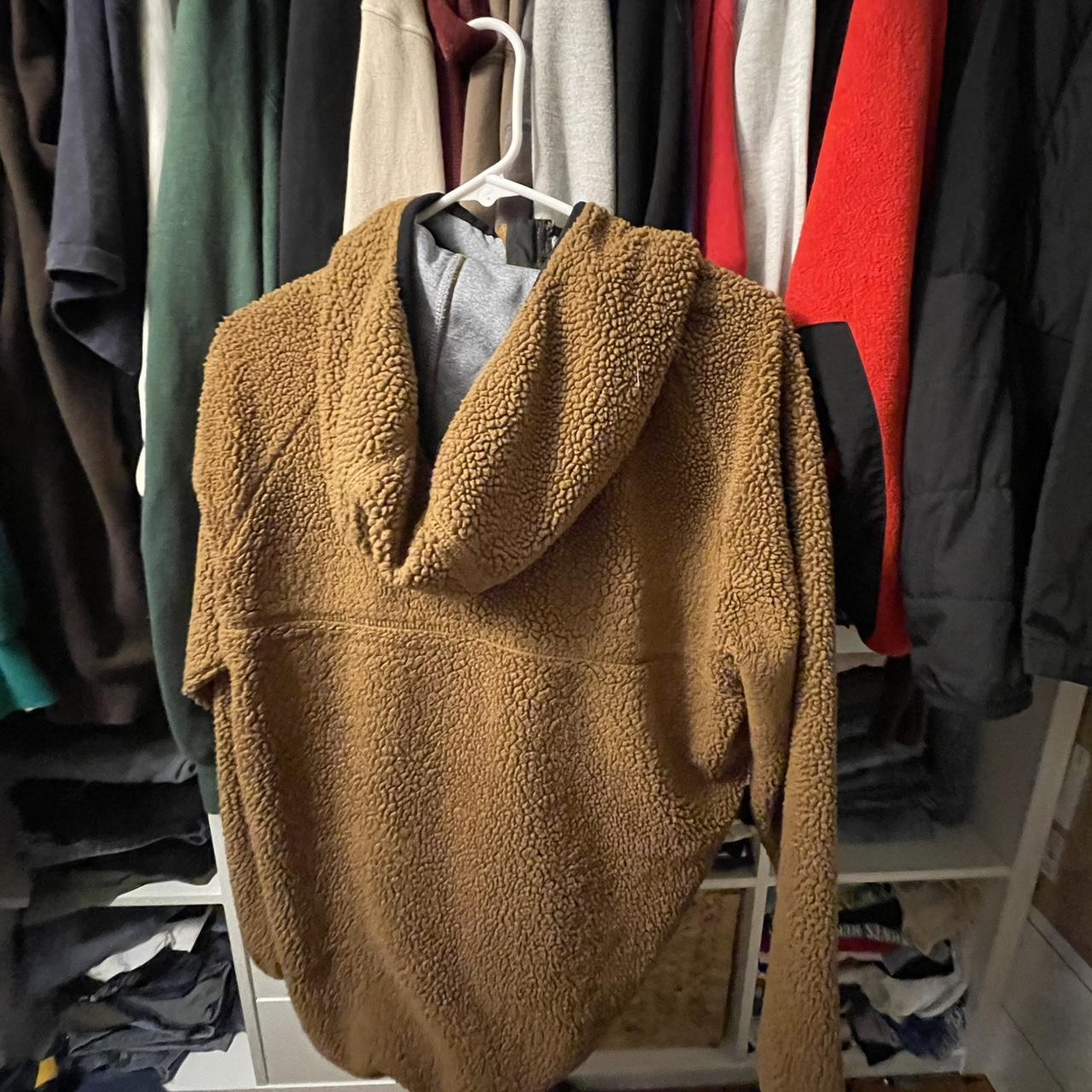 MSX by Michael Strahan: Brown Sherpa Polar Zip-up... - Depop