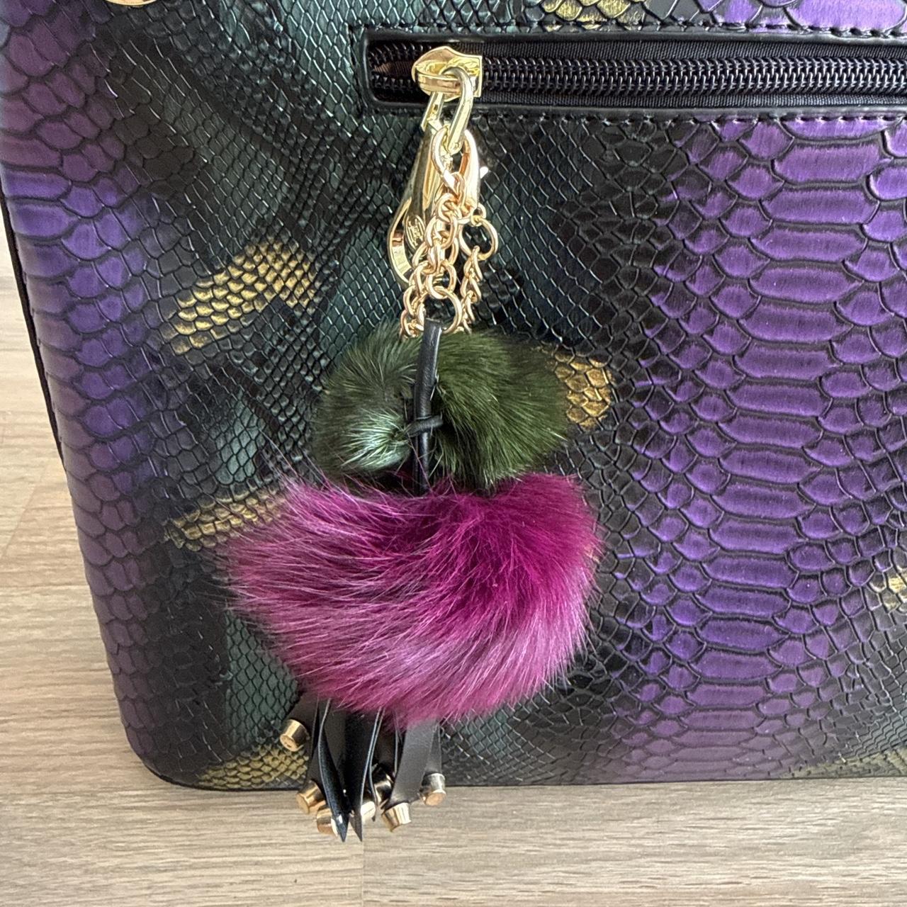 Women's Bag - Multi/Purple – Snake Pattern Gradie… - image 6