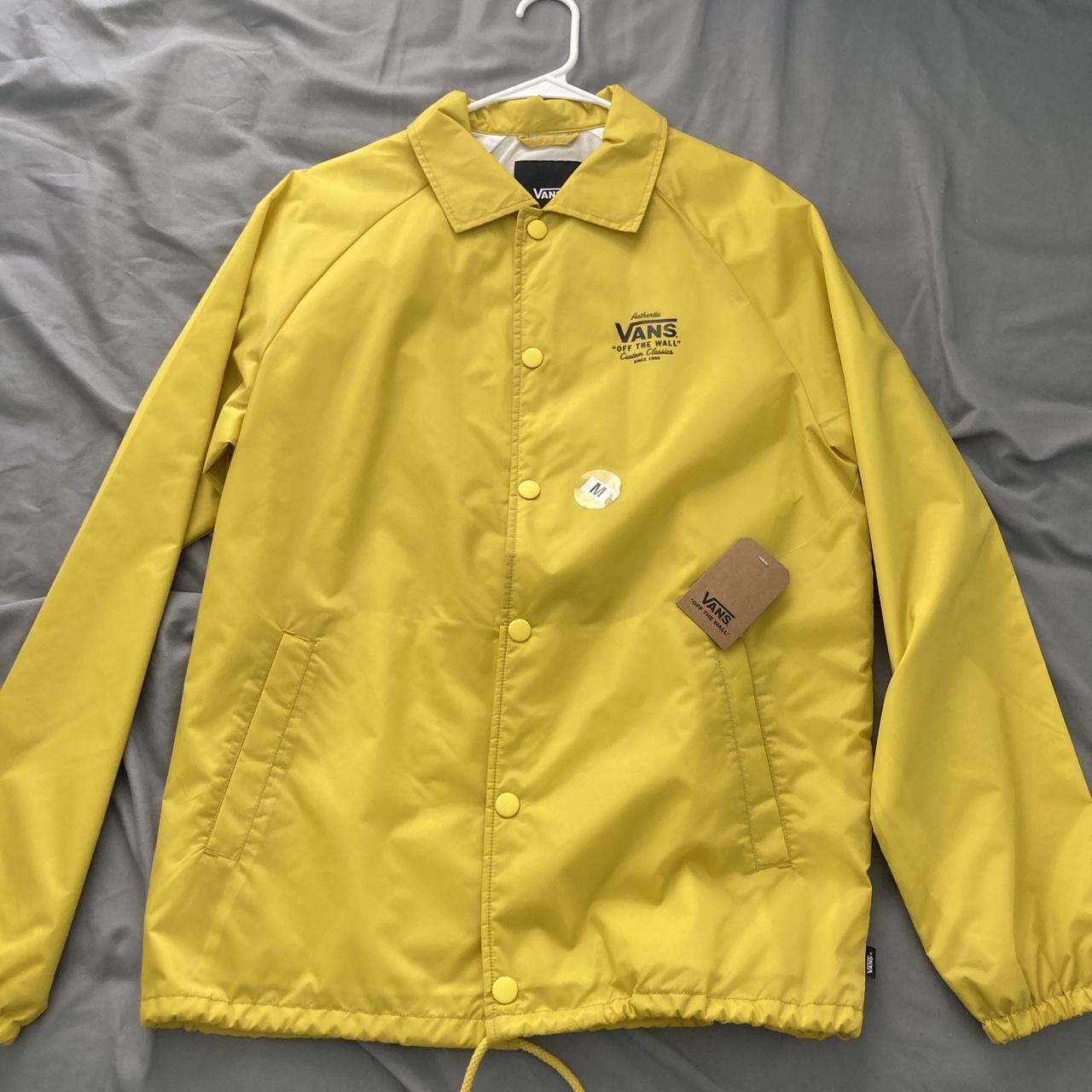 Vans on sale windbreaker yellow