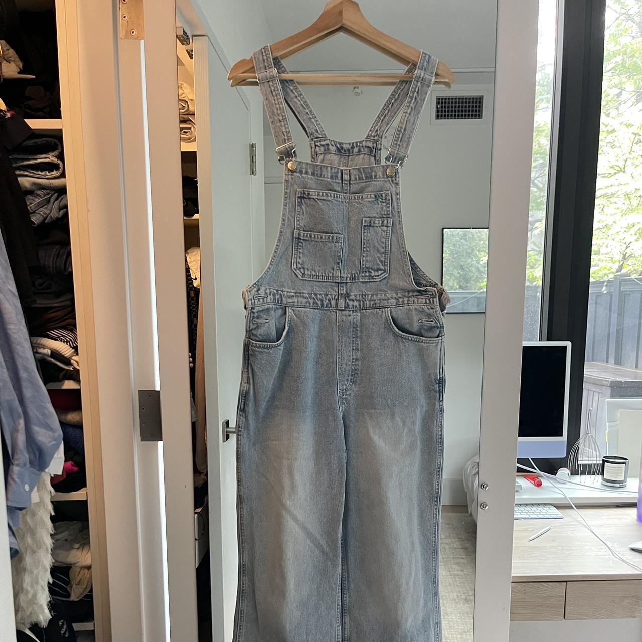 ZARA light denim dungarees (flares) - Main Image