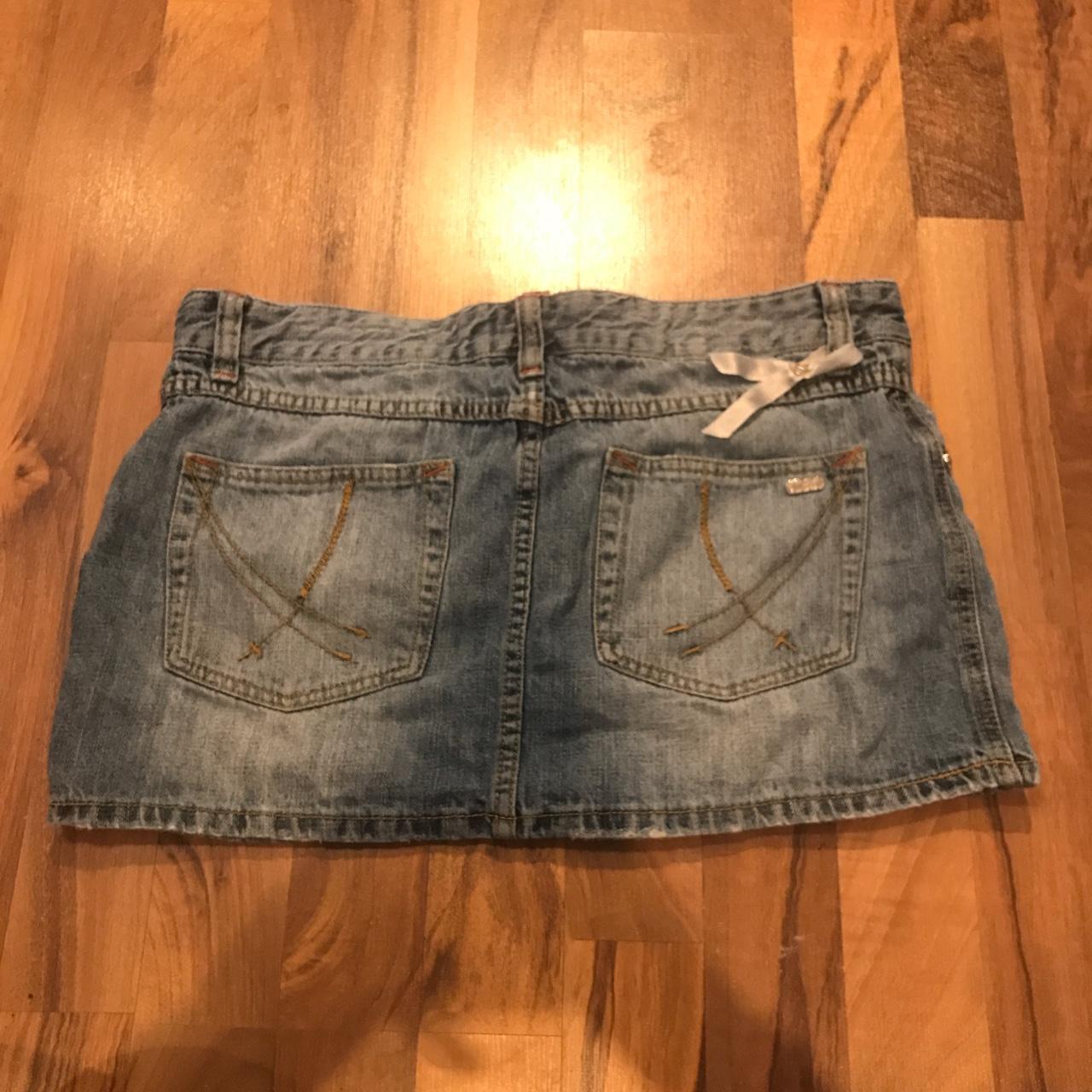 Y2K dollhouse denim mini skirt! 11.5 inch length and... Depop