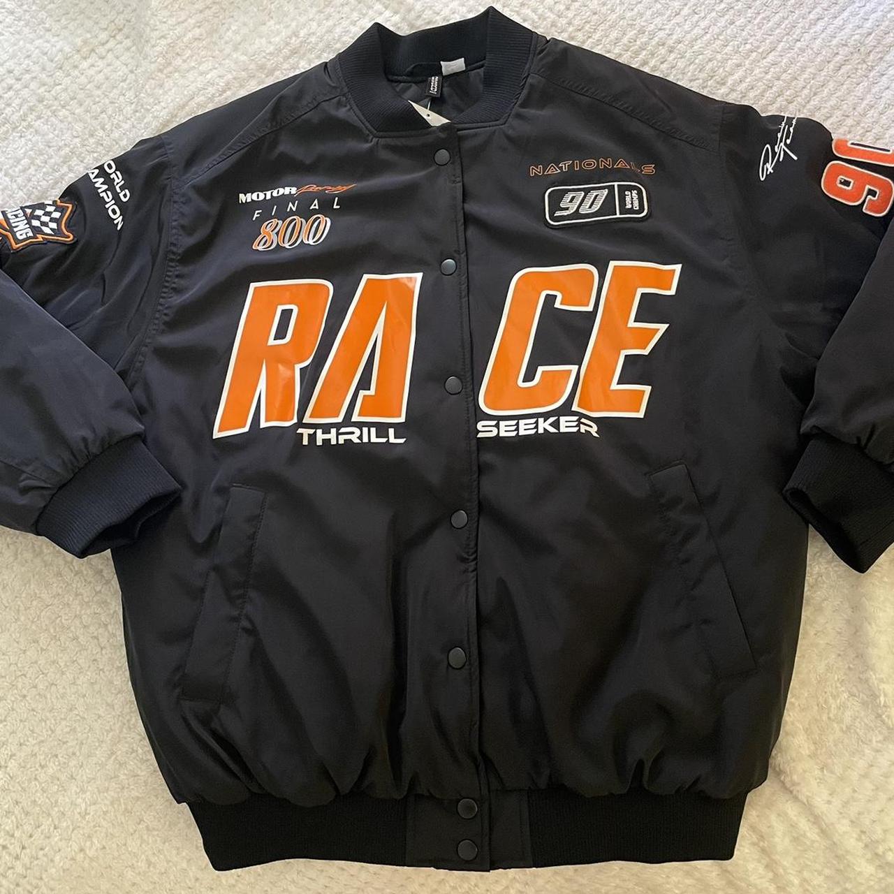 h&m women’s racer jacket, size xs bought new but... Depop