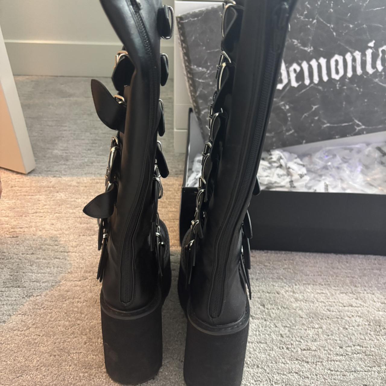 Demonia Women's Knee high Boots - Black - US 7 – … - image 3
