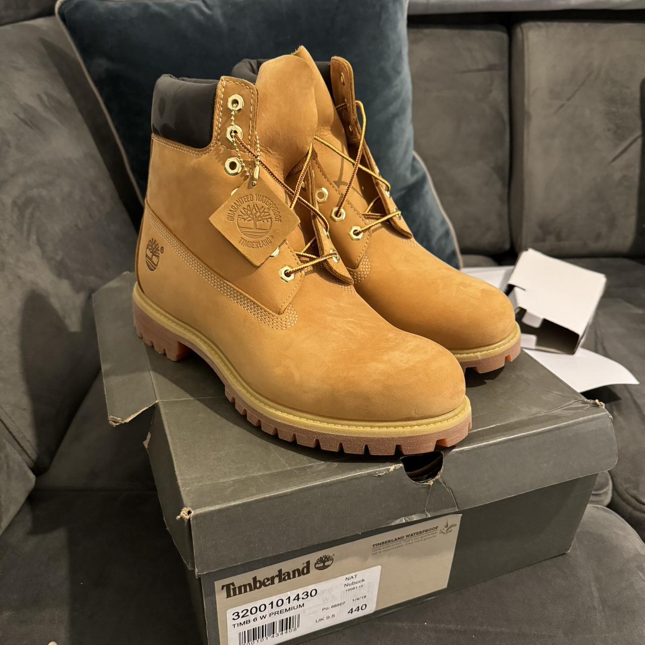 Timberland Premium 6 Inch Wheat Boots In Tan... - Depop