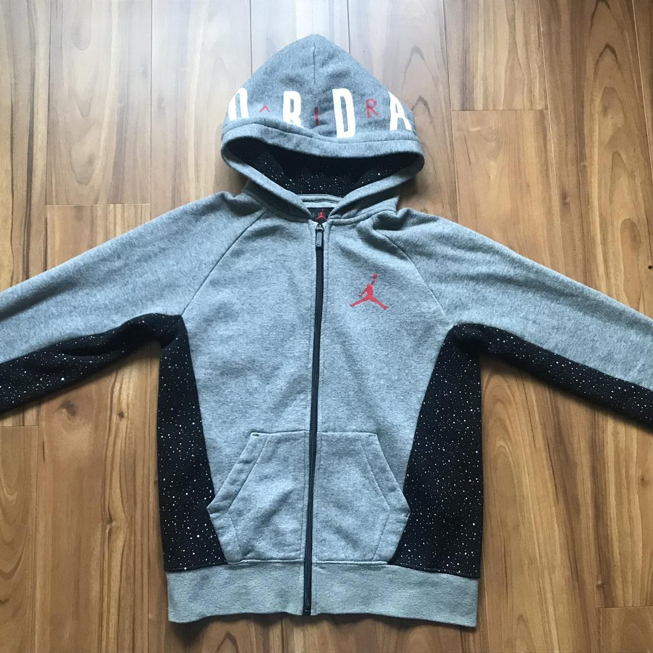 nike air jordan hoodie black and red