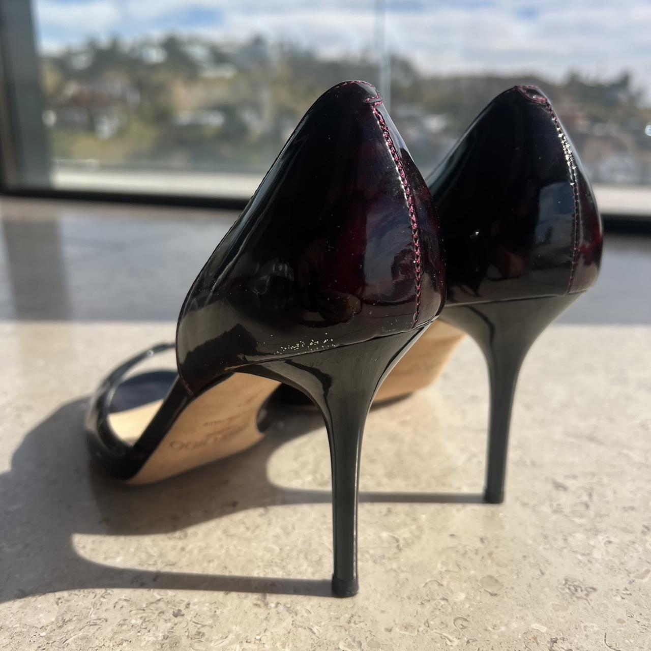 Jimmy Choo Patent Leather Printed D'Orsay Pumps | Depop