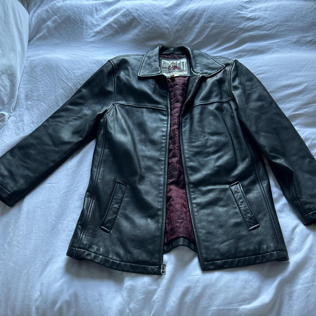 Vintage oversized genuine leather urban