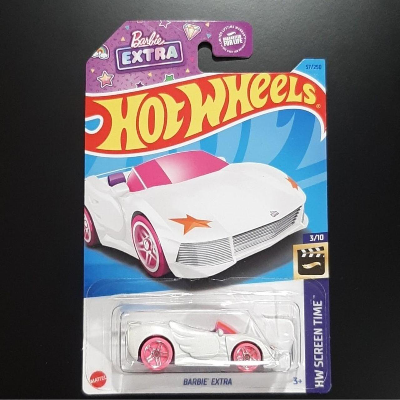 Barbie Extra Hot Wheels White 2023 HW Screen Time...