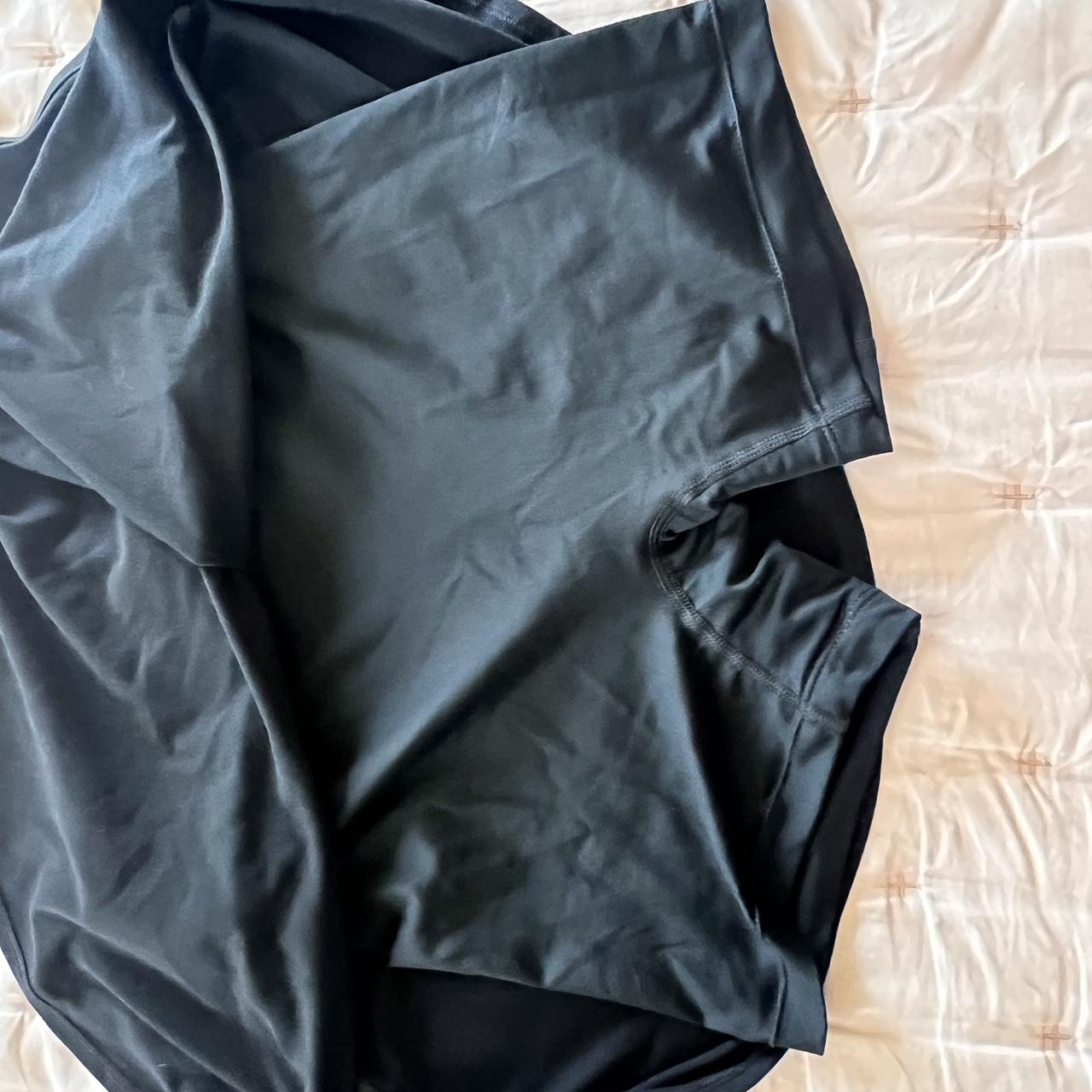 black nike tennis skirt, super cute and lightly worn... - Depop