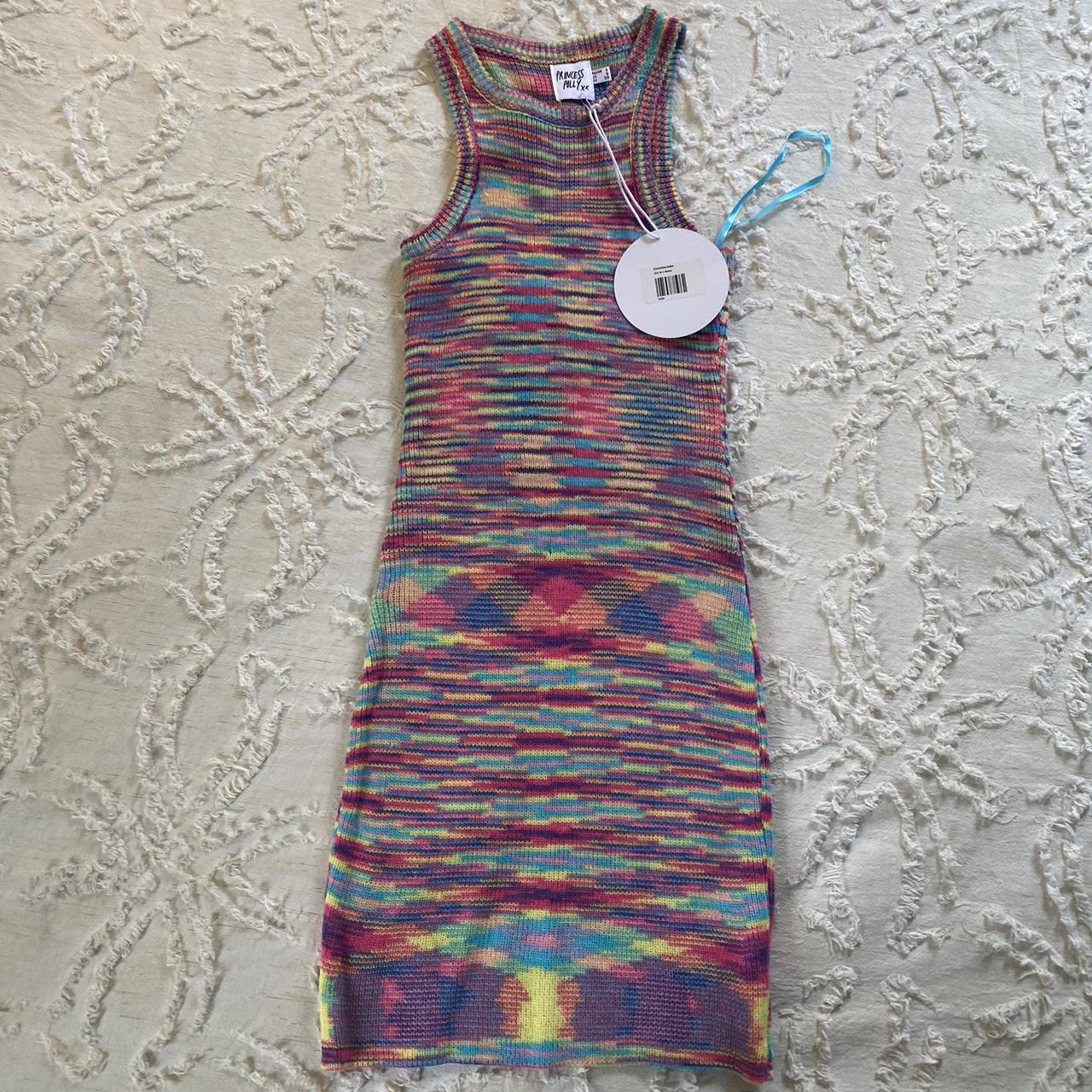 NWT princess polly Elish dress rainbow size 0,... - Depop