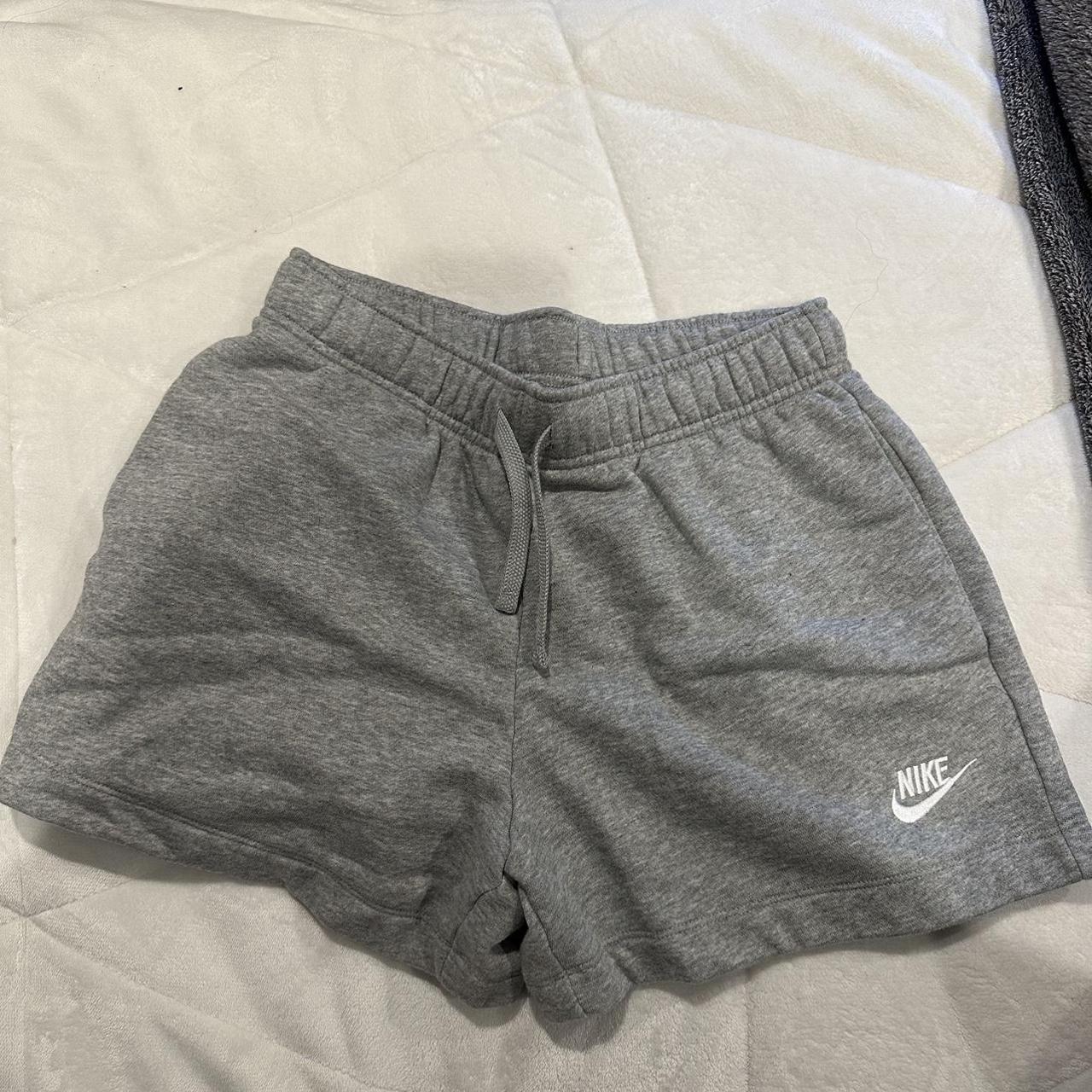 grey Nike sweat shorts Depop