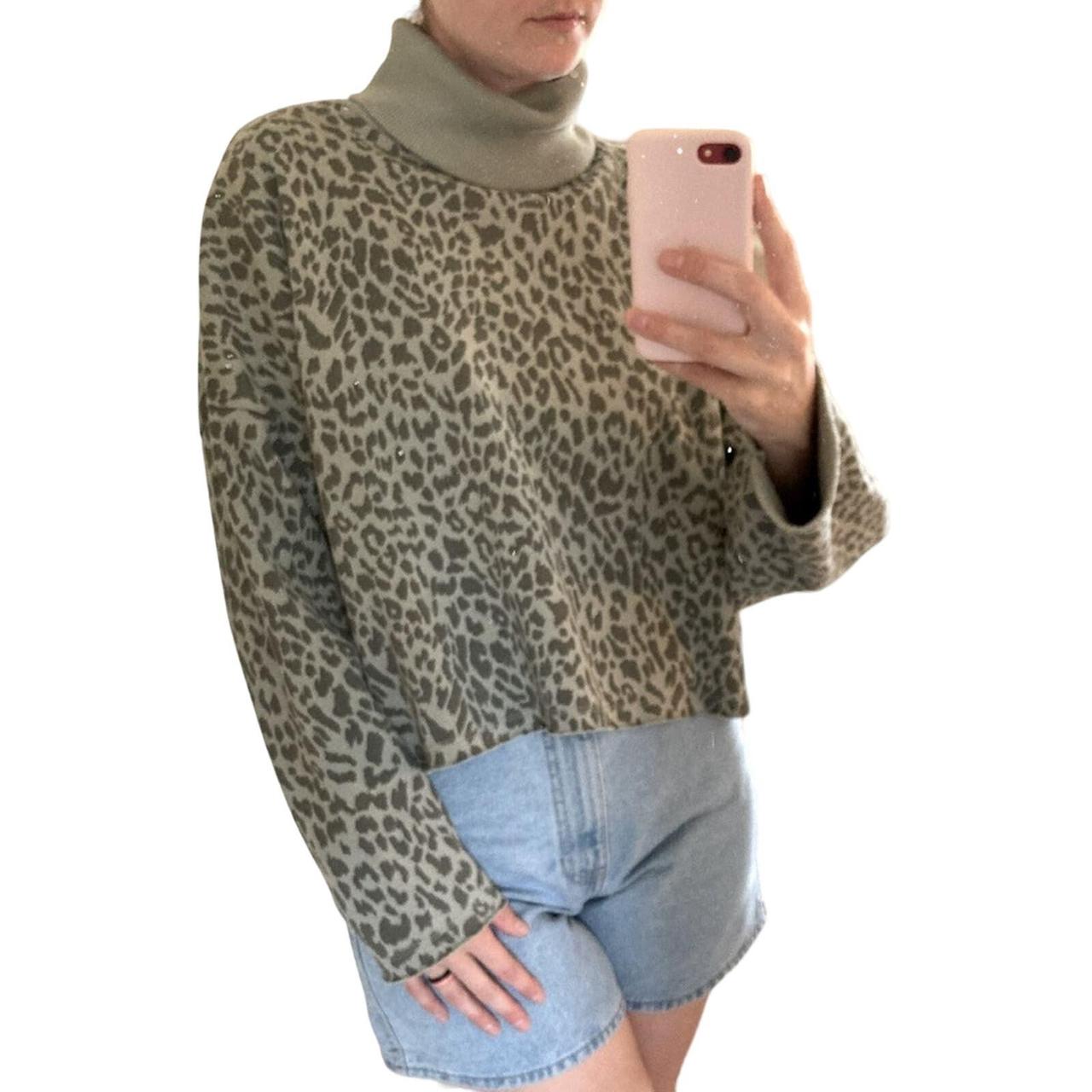 American eagle leopard sweatshirt online