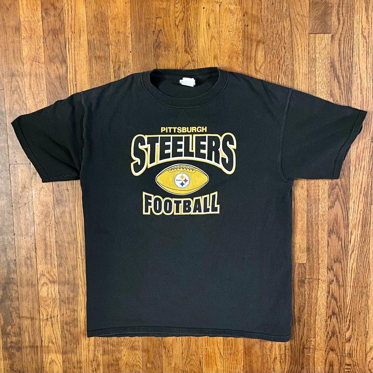 Vintage Pittsburgh Steelers Shirt. Dope black - Depop