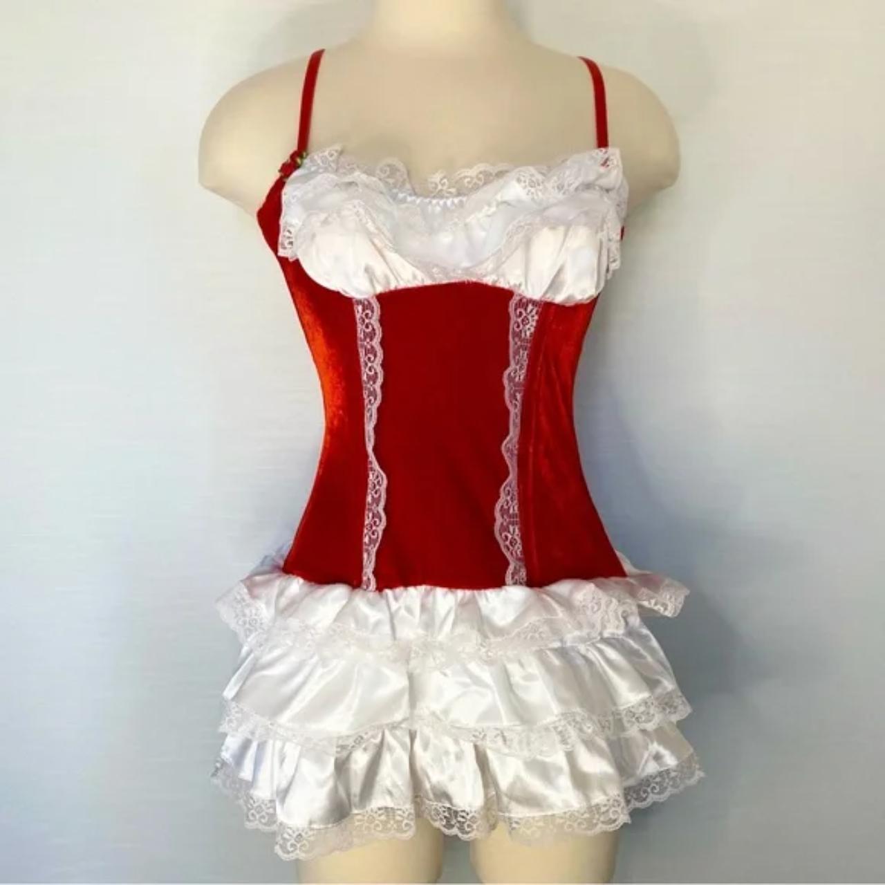 Y2k PLAYBOY Costume Red Riding Hood Mrs. Claus... Depop