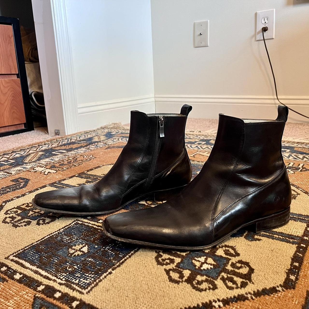 Kenneth Cole Men's Black Boots | Depop