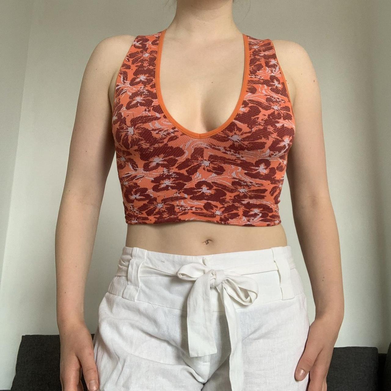 URBAN OUTFITTERS CROP TOP, Orange, red and