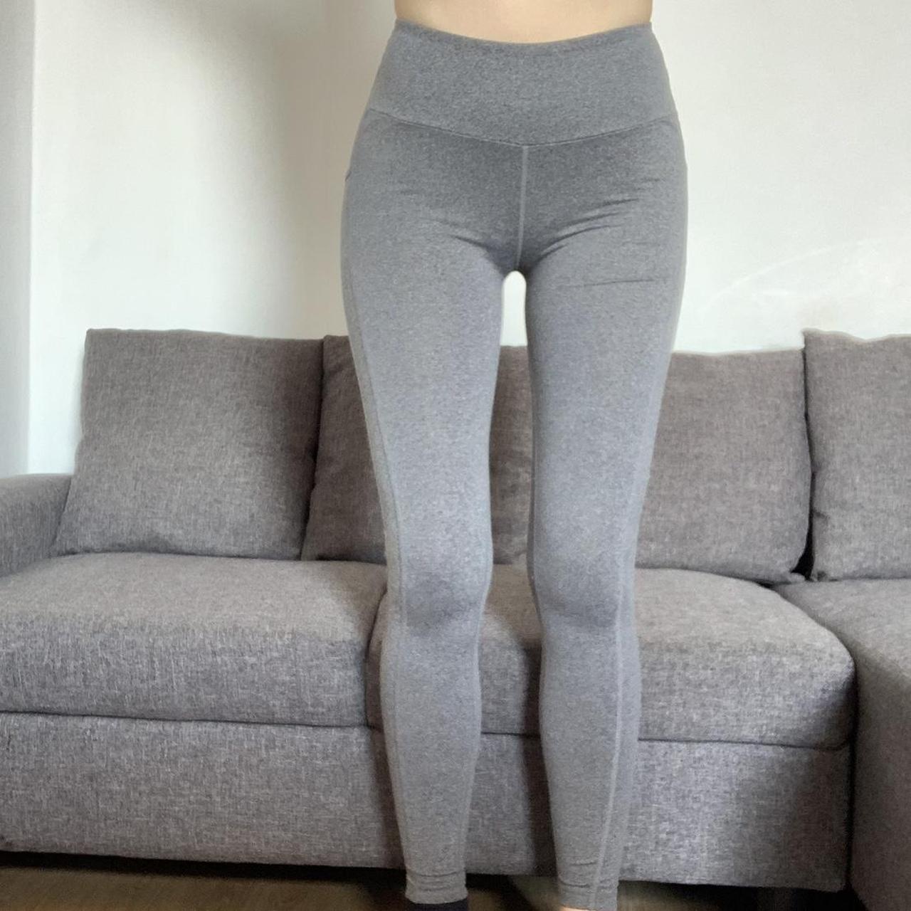 GREY GYMSHARK LEGGINGS Medium grey full length