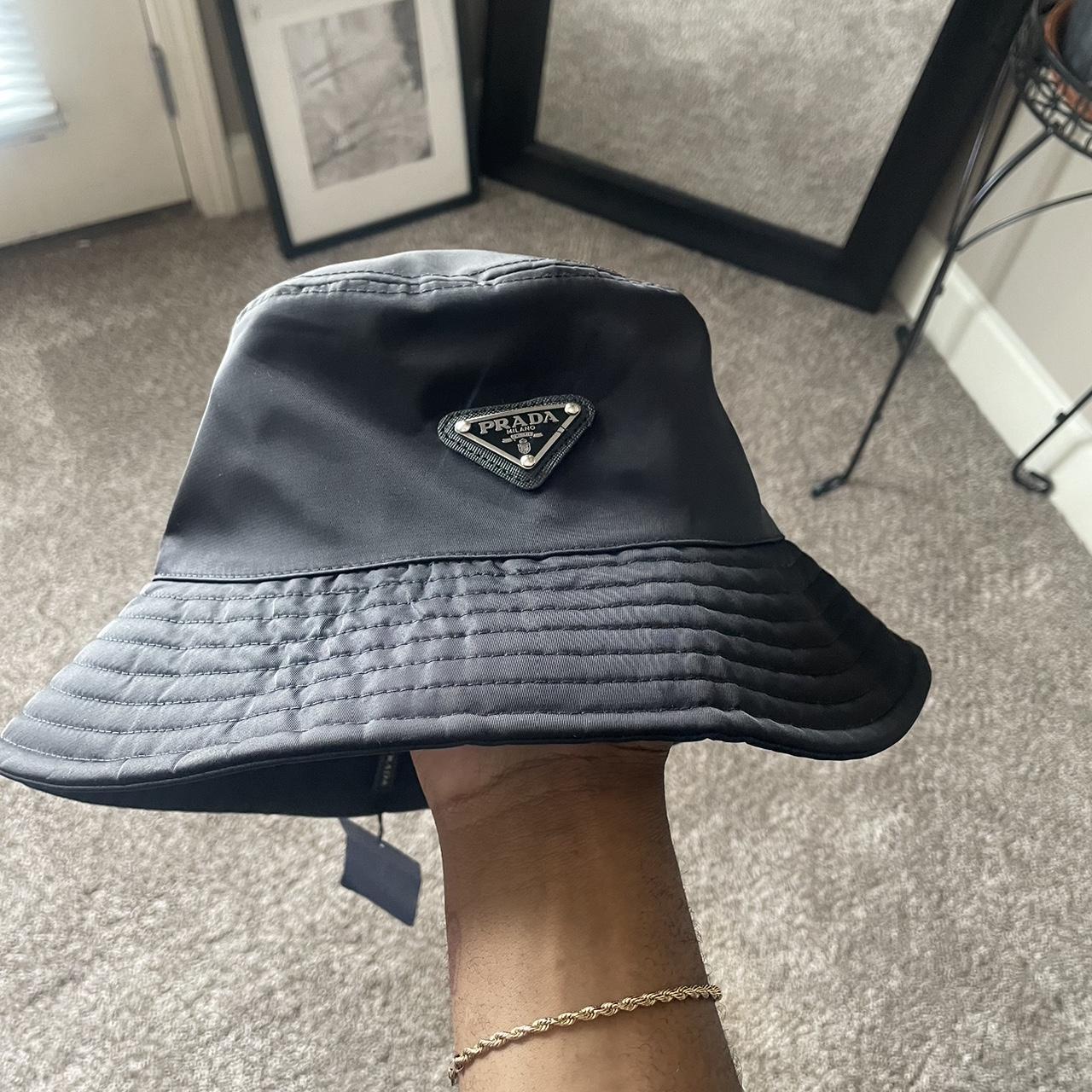 Prada Men's Black Hat | Depop