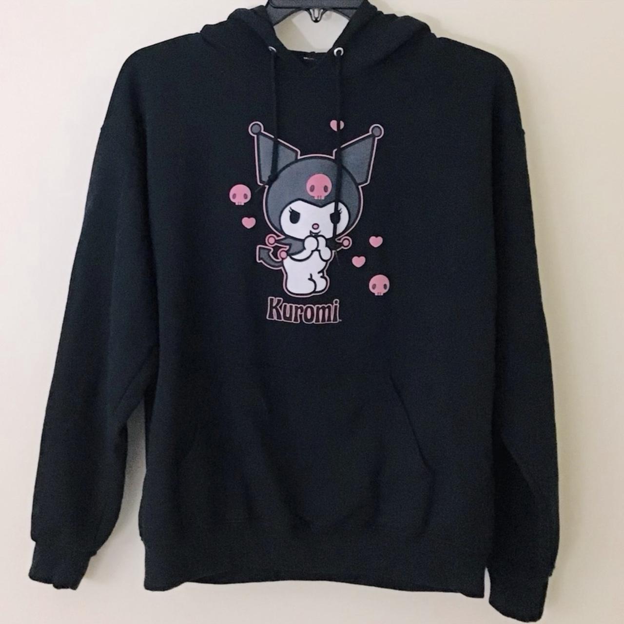 Sanrio Kuromi Skull Hoodie Sweatshirt 100% cotton... - Depop