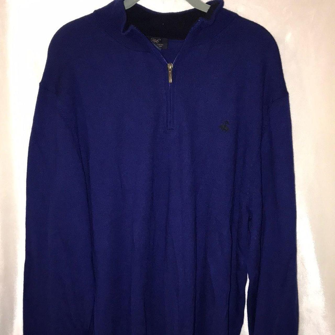 Brooks brothers merino discount wool half zip sweater