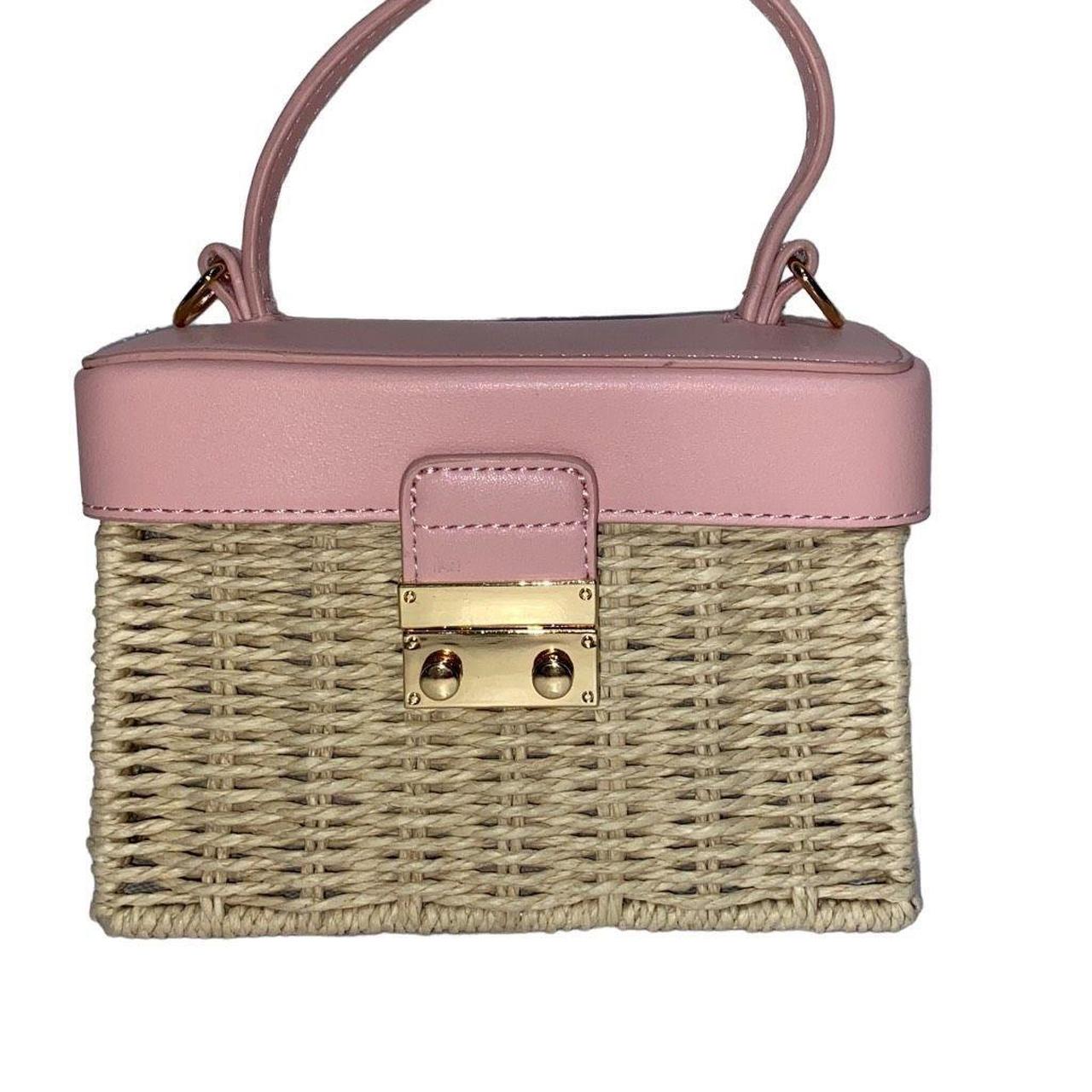 Women's Pink Straw Bags