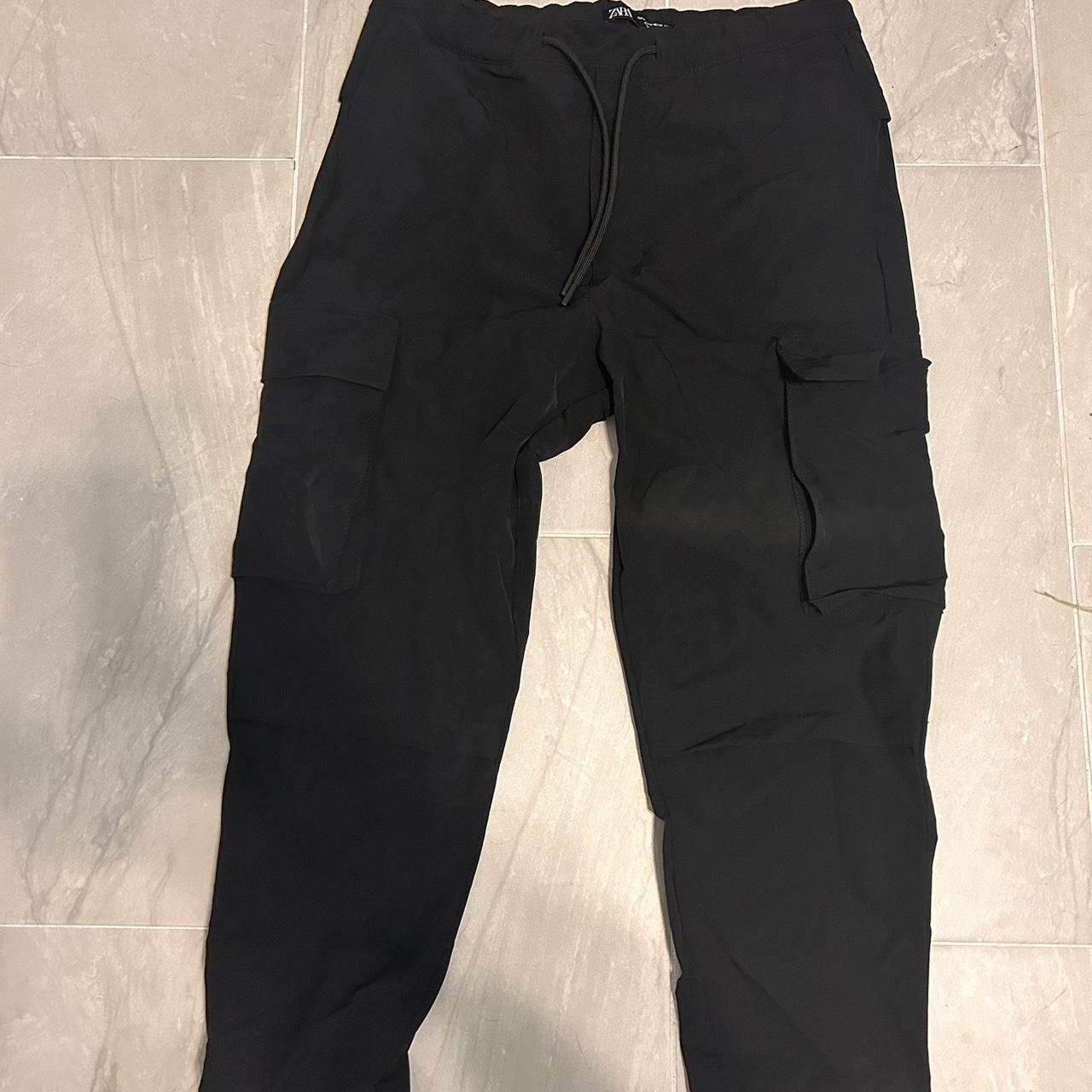 Zara Nylon Cargo Pants Size Medium I would say... - Depop