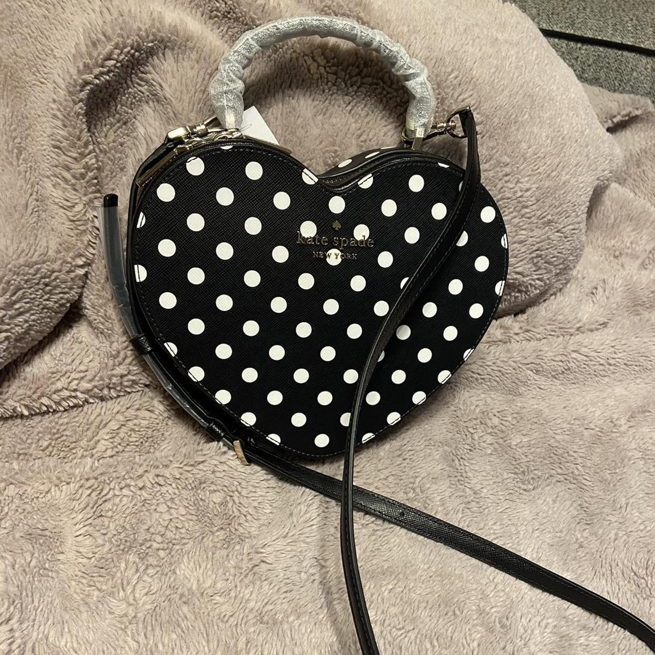 Kate spade heart purse polka dot hot sale