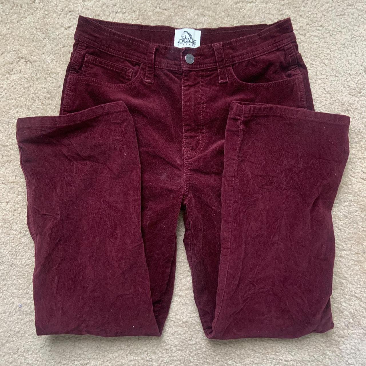 Hang Ten Jeanswear 100% Cotton Maroon Red Corduroy Pants Womens Size 7/8  NWT | eBay