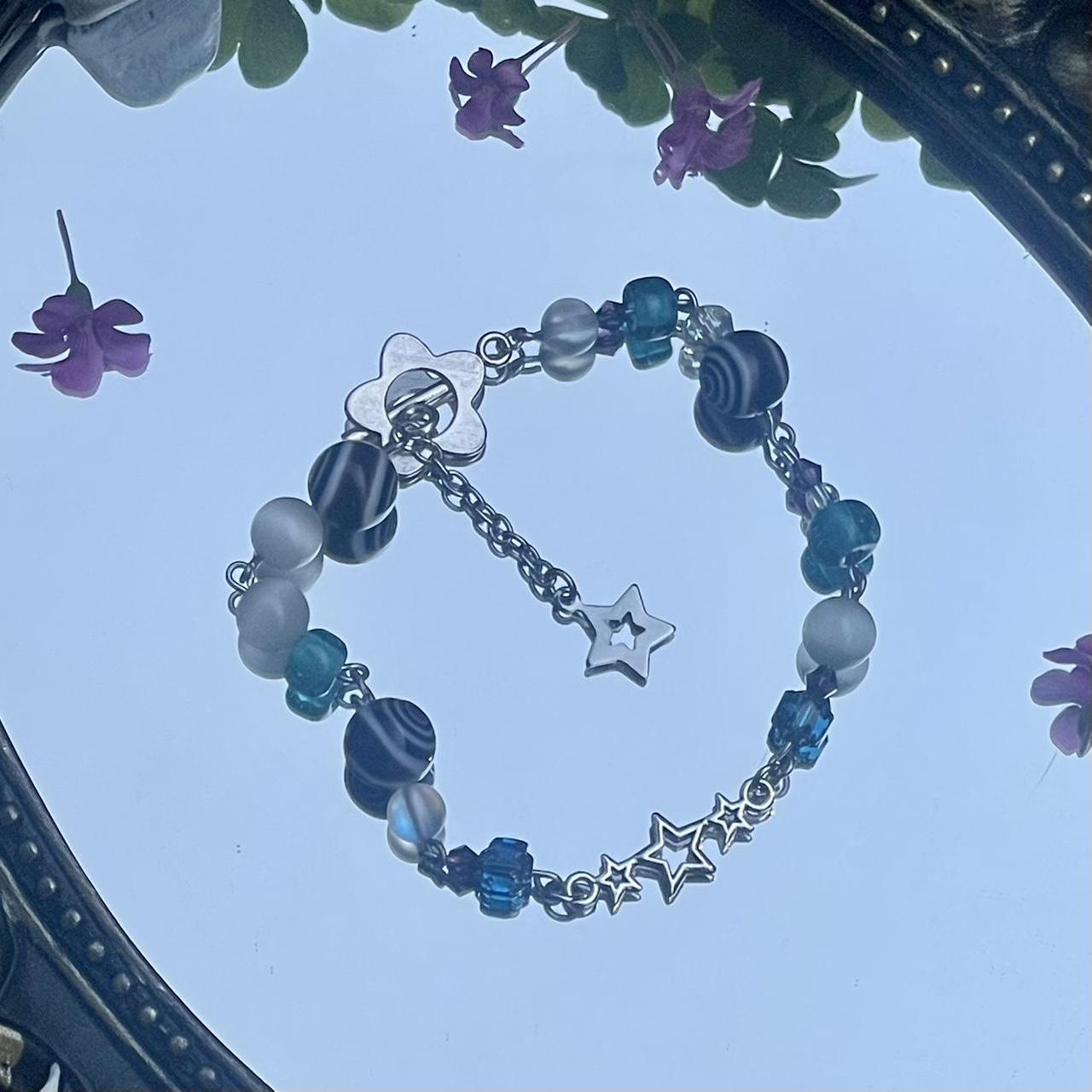 Women's Silver and Blue Jewellery