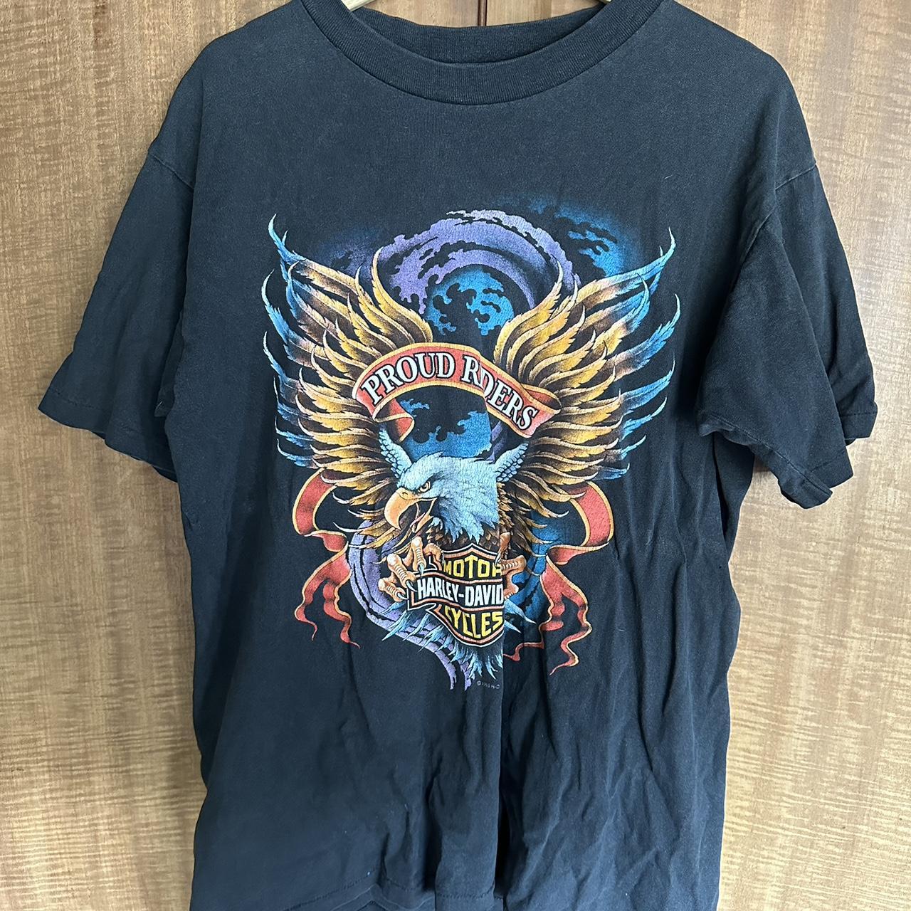 Vintage rare 1995 Harley Davidson t shirt. Fits like... - Depop