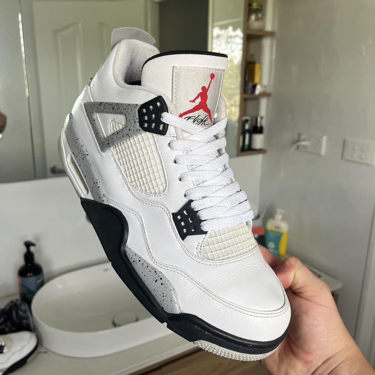 Jordan 4 Cement size me s US 10 Comes with Box 8/10... - Depop