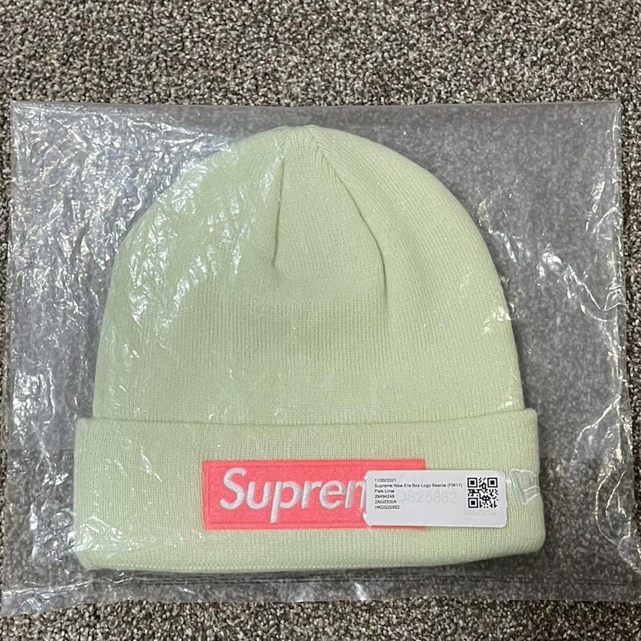 Deadstock FW17 Supreme New Era Box Logo Beanie... - Depop