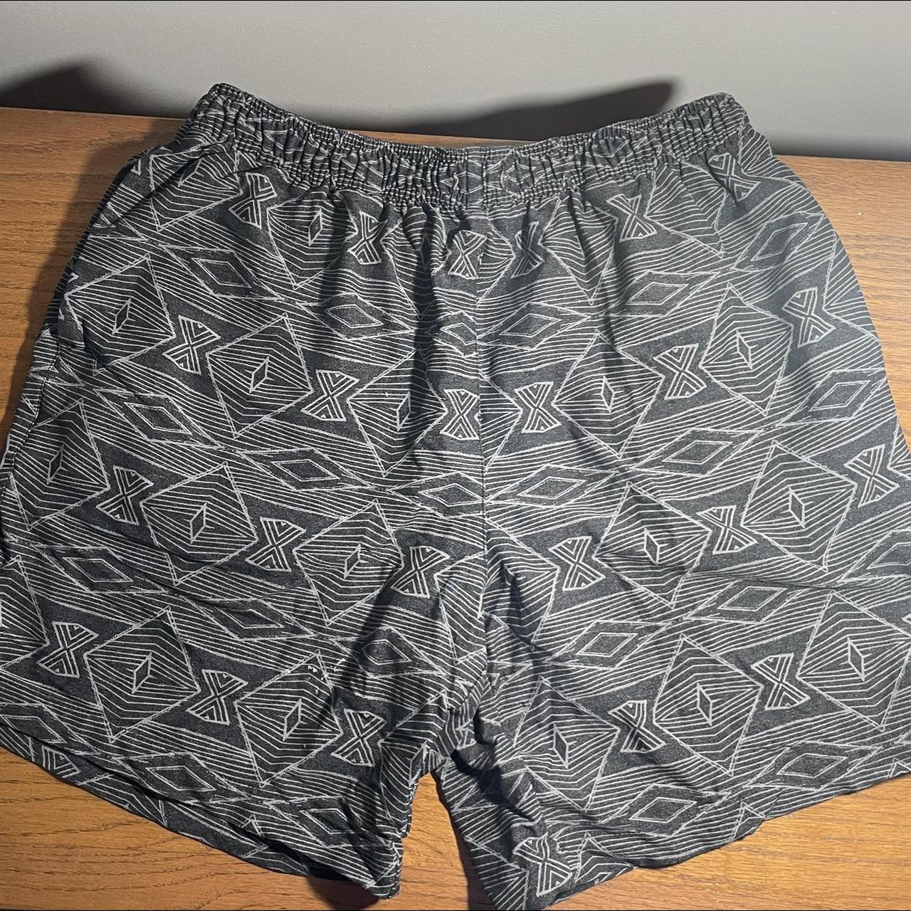 Chubbies Men's Black and Grey Shorts | Depop