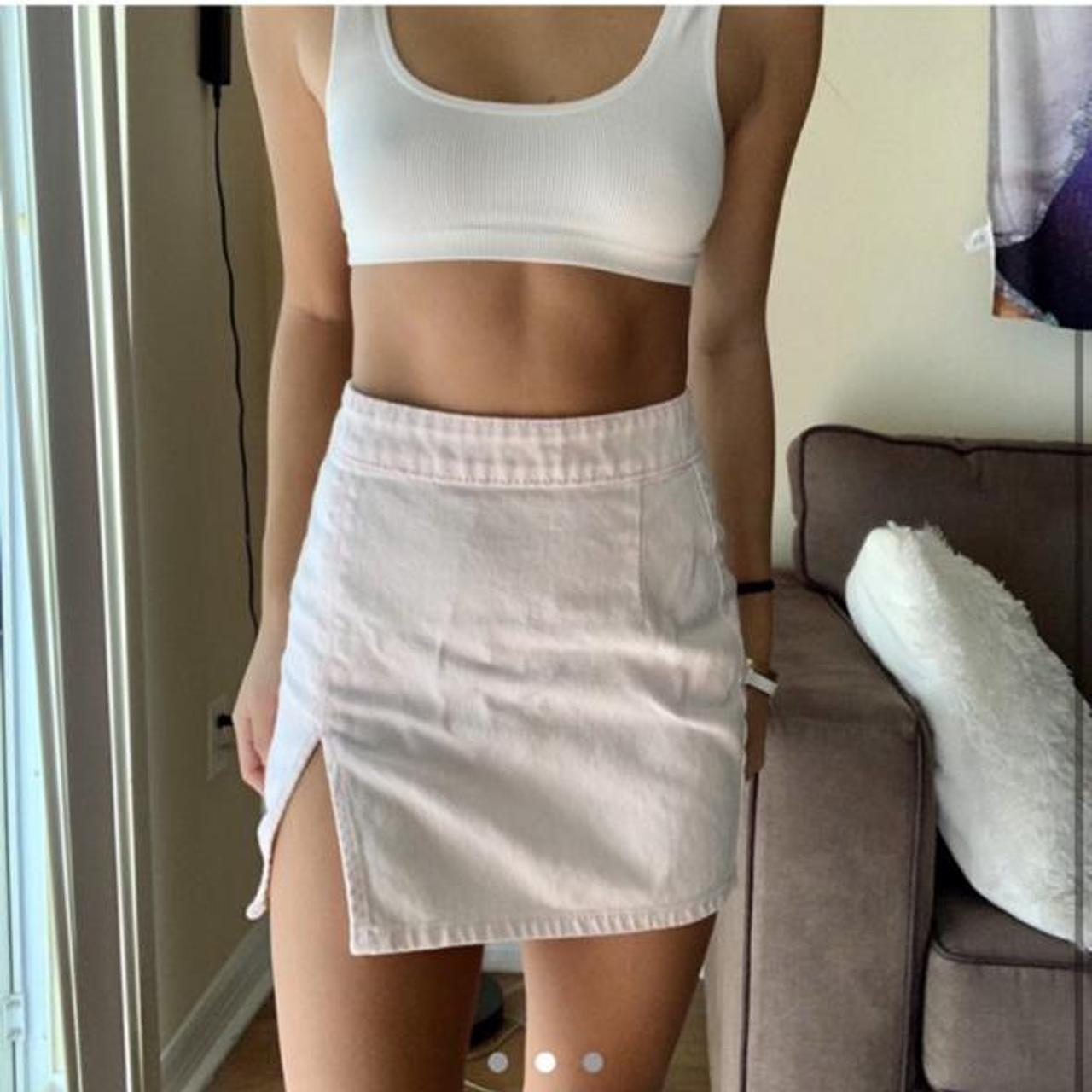 Lola Princess Polly Denim Skirt The Lola Mini Skirt White