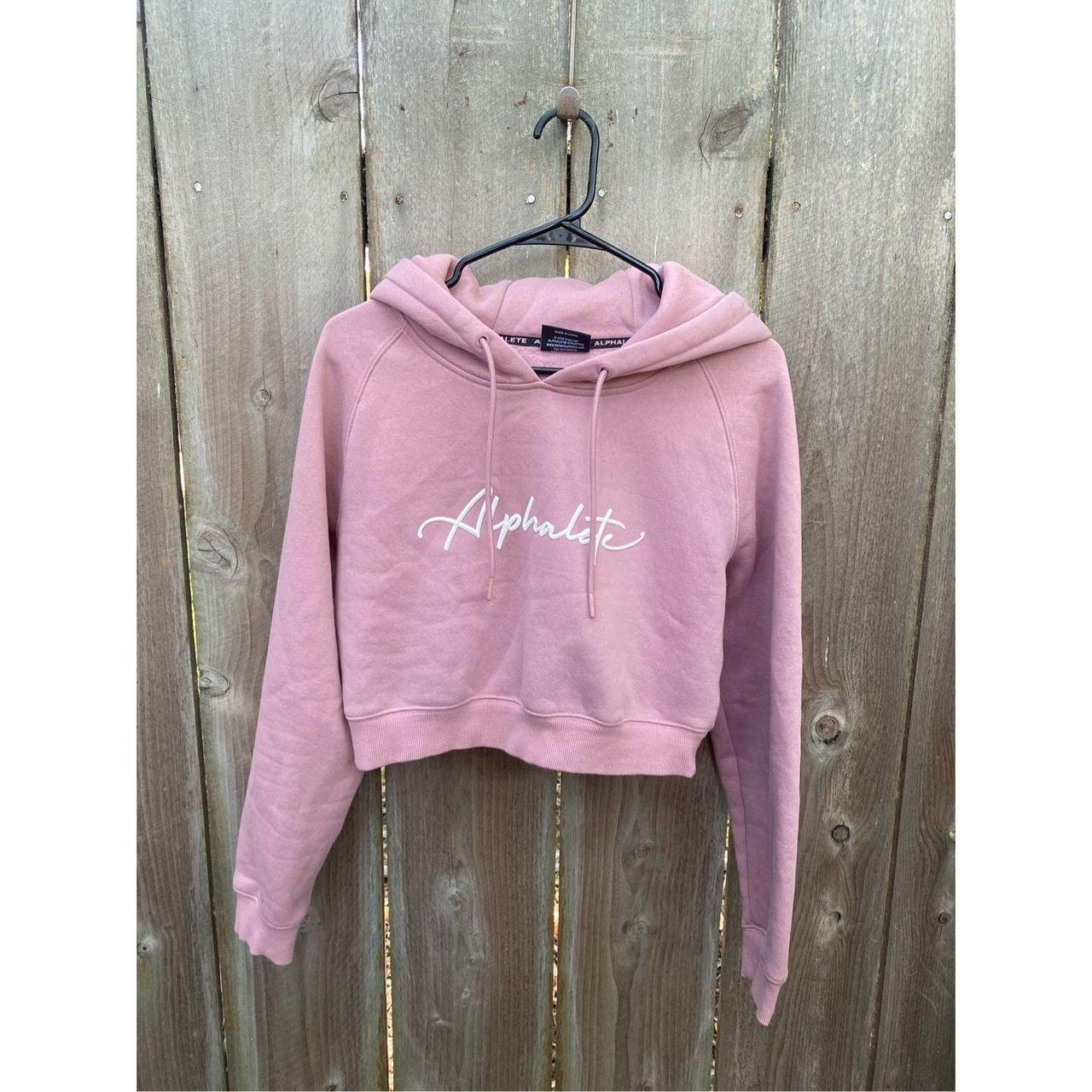 Alphalete pink hoodie best sale