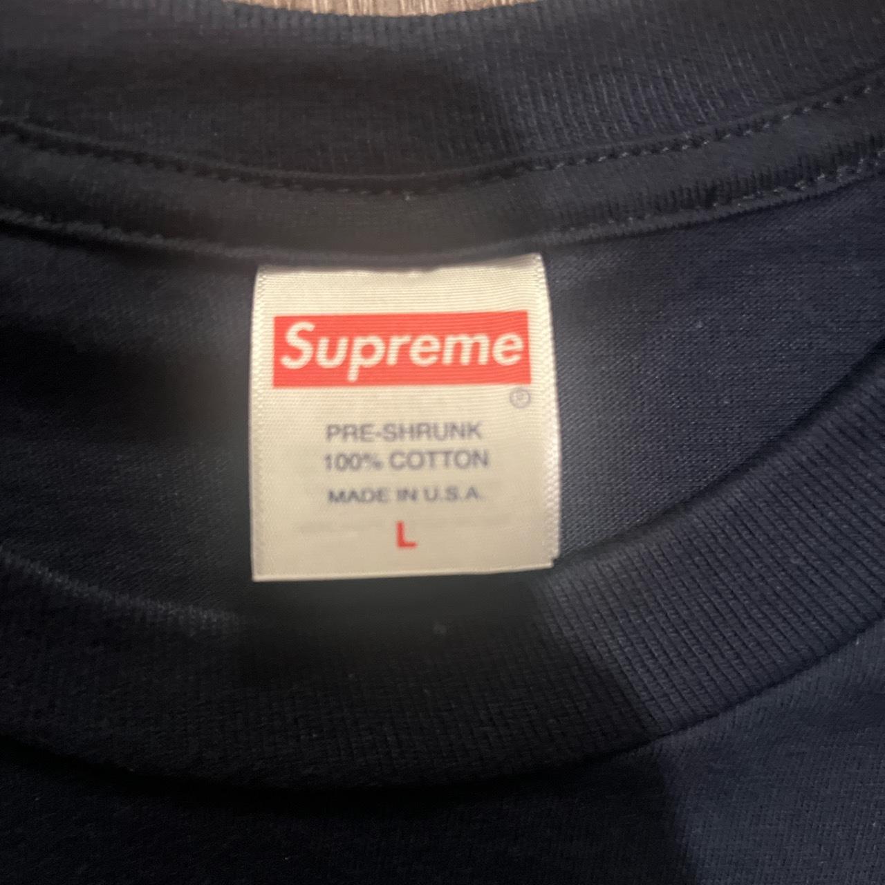 Supreme fighter tee , Navy, Size L, Brand New, #supreme...