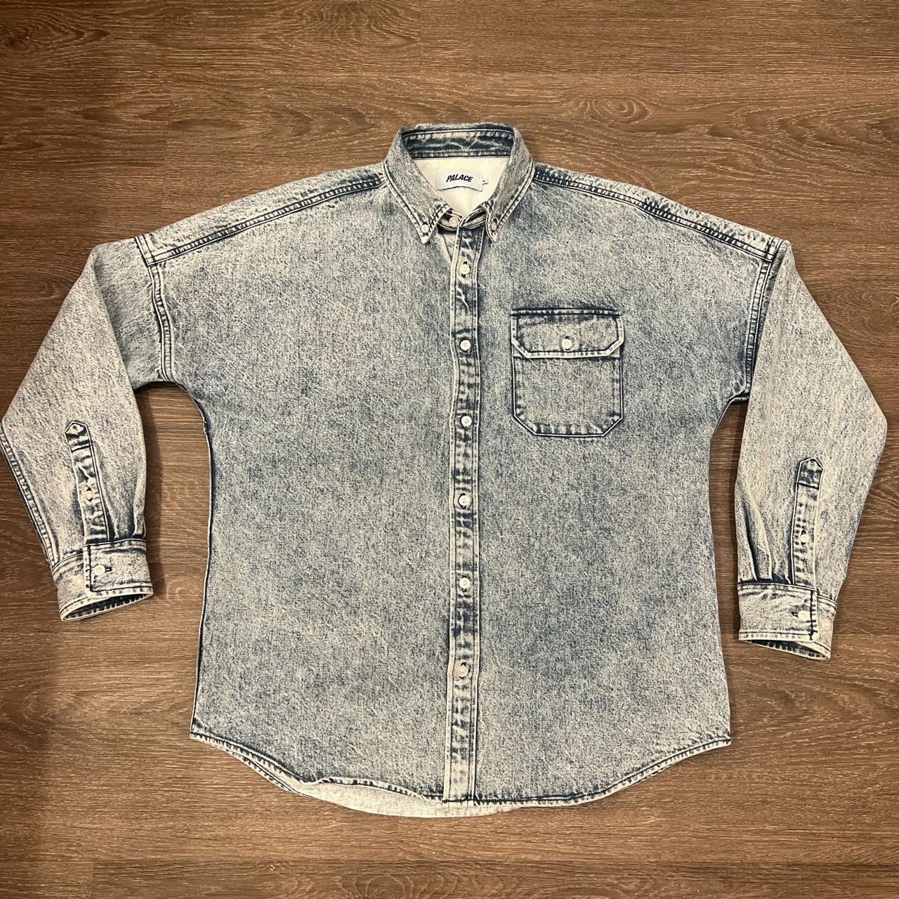 Palace Denim Bossy Shirt, Washed Blue, Size M, Gently...