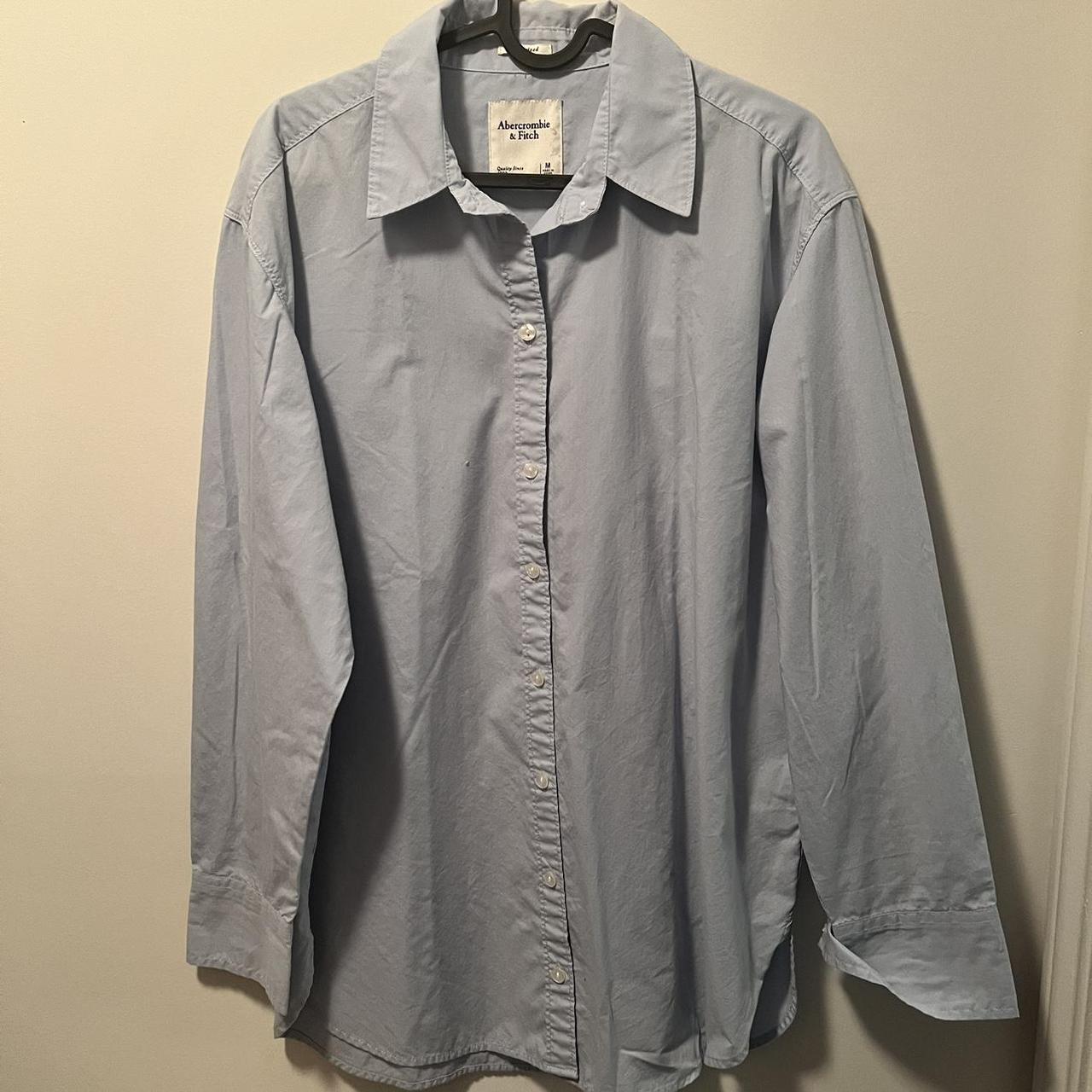 Abercrombie & Fitch Women's Blue Polo-shirts | Depop