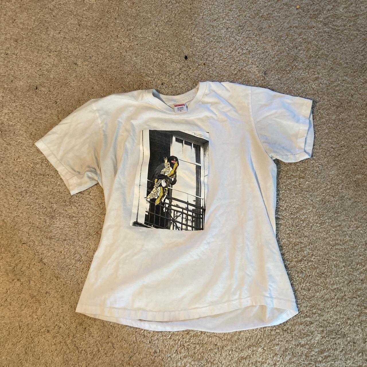 Pretty cool supreme antihero colab shirt. Used and... - Depop