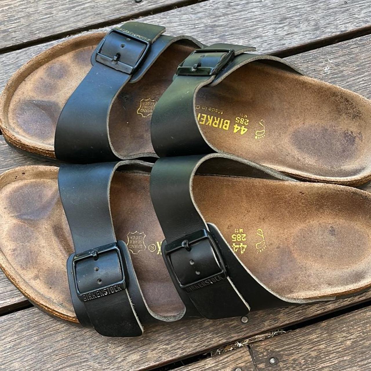 Birkenstock size 44 wide fit Leather Worn a few... - Depop