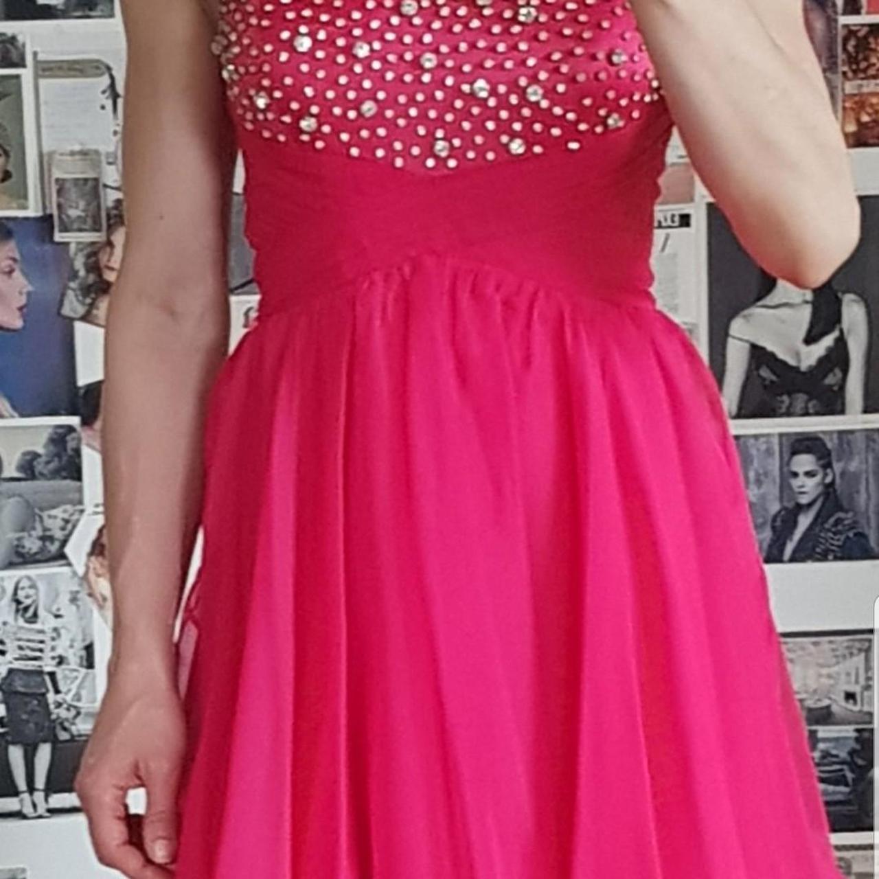 lipsy red prom dress