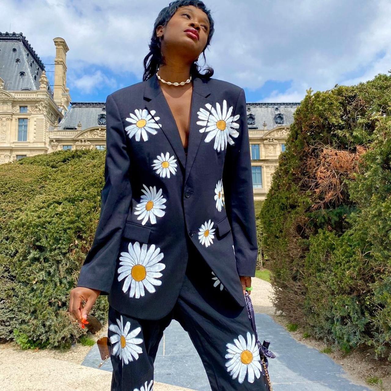 Reworked Vintage Reworked Blazer Set Reworked Blazer Dress Black