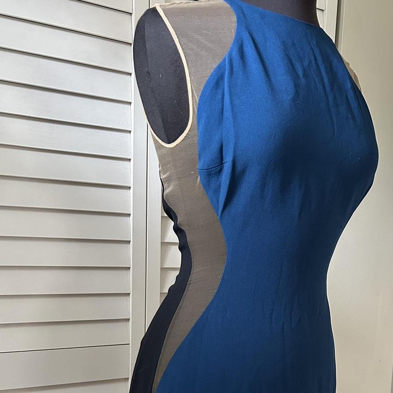 Stella, McCartney illusions dress in Petrol