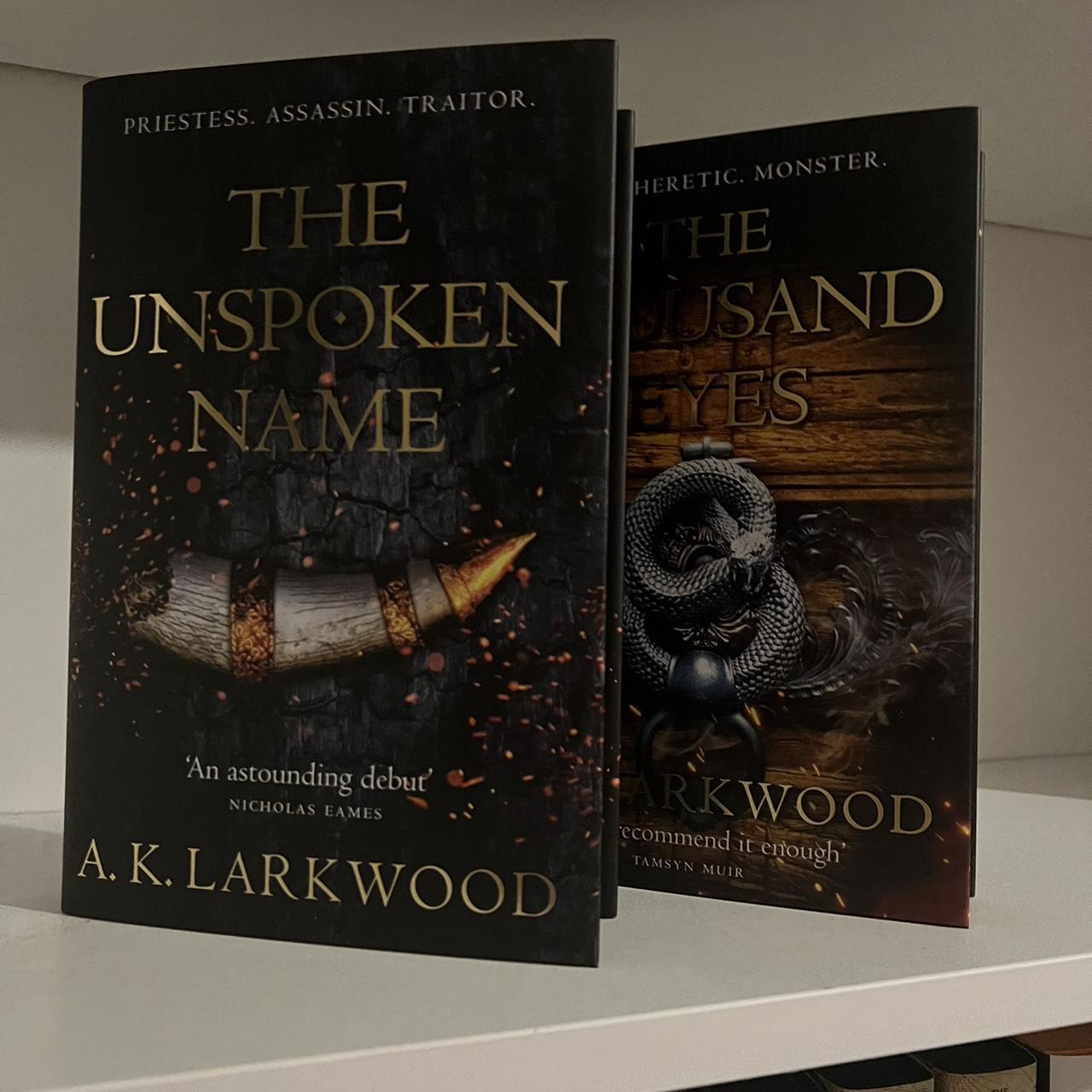 Broken Binding Unspoken Name & Thousand Eyes by 2024 A.K Larkwood