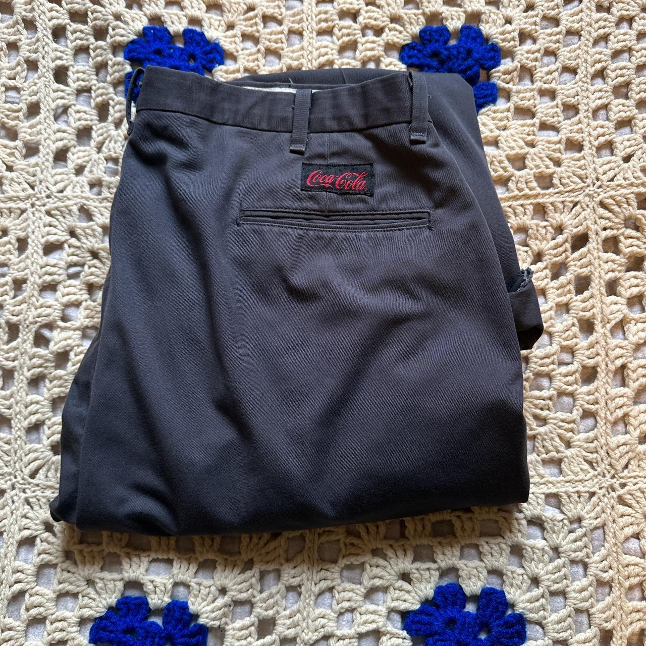 rare vintage coca-cola pants from the 80s straight... - Depop